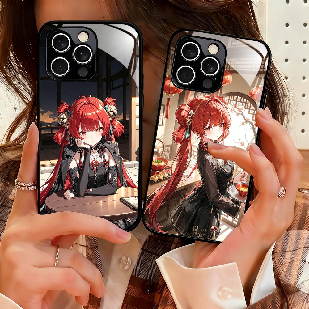 Phone Cases Xr Iphone - Suoming「うずウェーブ」シリーズ iPhone 18、17、16、15、14、13、12、X、XR、XS、8 Plus、Mini、Pro Max対応、ガラス製、磁石内蔵のスマートフォンケース