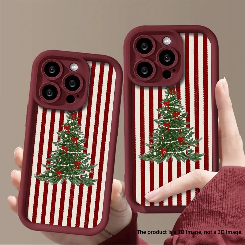 Phone Cases Iphone 13 - セコイアのクリスマス柄、iPhone 18 Pro Max、17、16、15、14、13、12、11 Plus、Min、Air 17e、16e対応、耐衝撃保護ケース