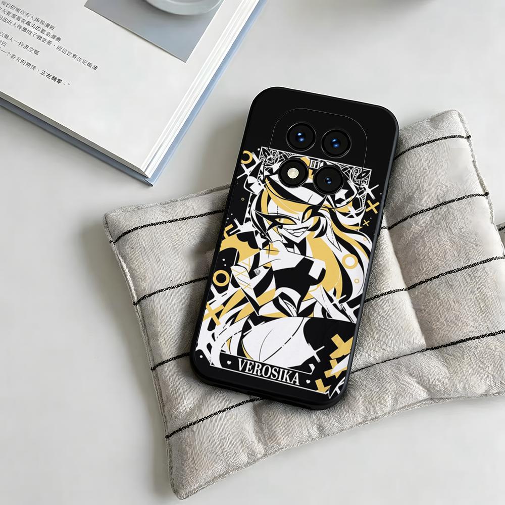 Phone Cases H&M - A-Hazbin h-Hotel-Alastor スマートフォンケース、Redmi Note15、11、12、13、14Pro Plus、S 5G、14C、A3対応、ソフトブラック。