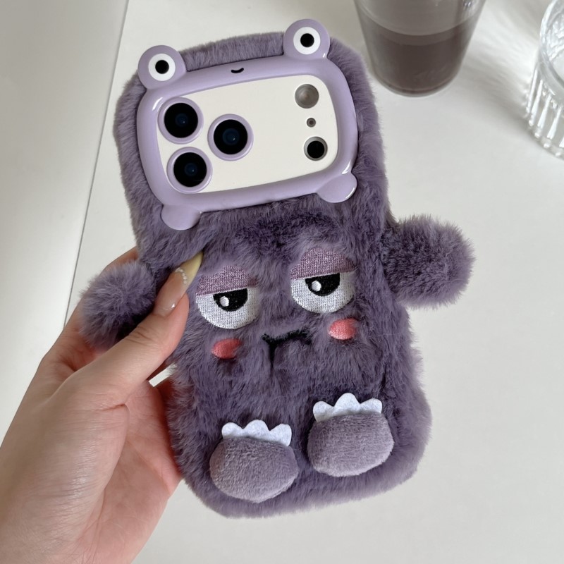 Phone Cases Iphone 13 - かわいい漫画風おやすみ表情のiPhoneケース（iPhone 17、16、15、14、13 Pro Max対応）ぬいぐるみのような柔らかい保護カバー