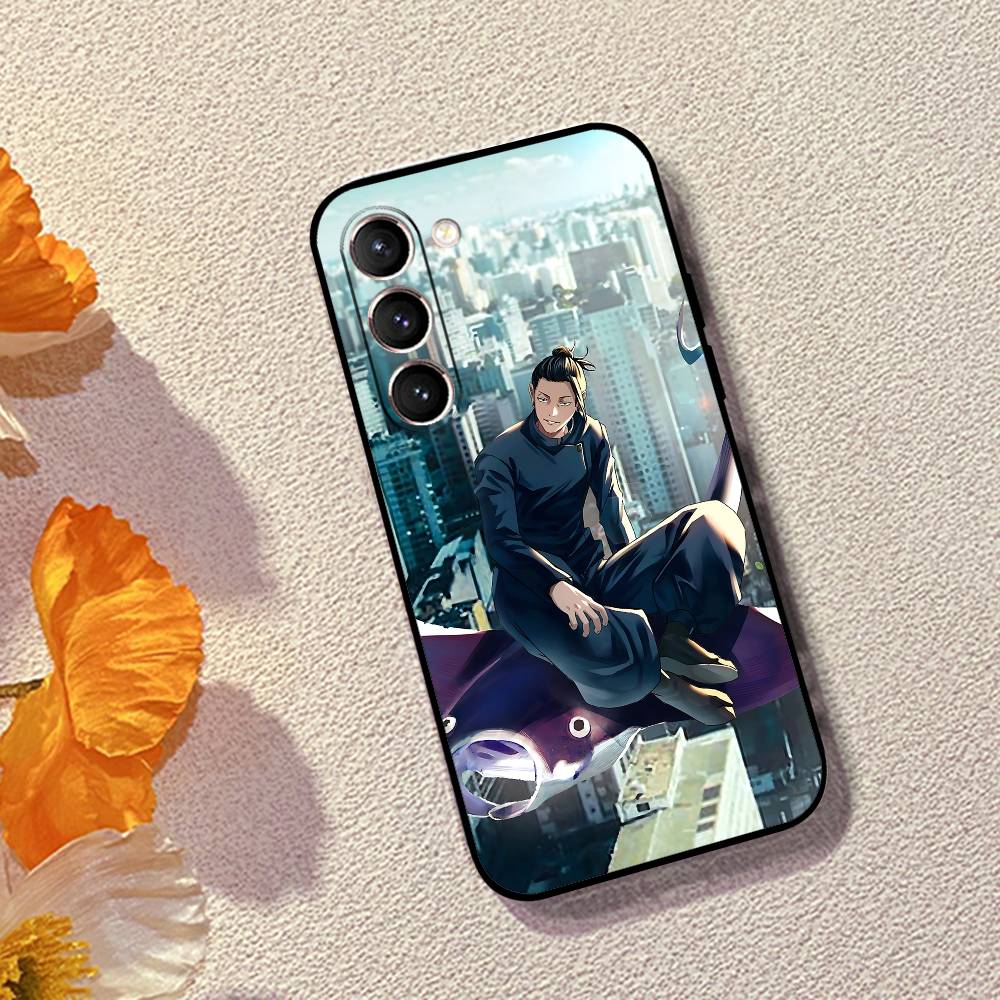 Suguru Geto スマホケース ブラック 超薄型 耐衝 - Phone Cases Jujutsu Kaisen のレビューと価格
