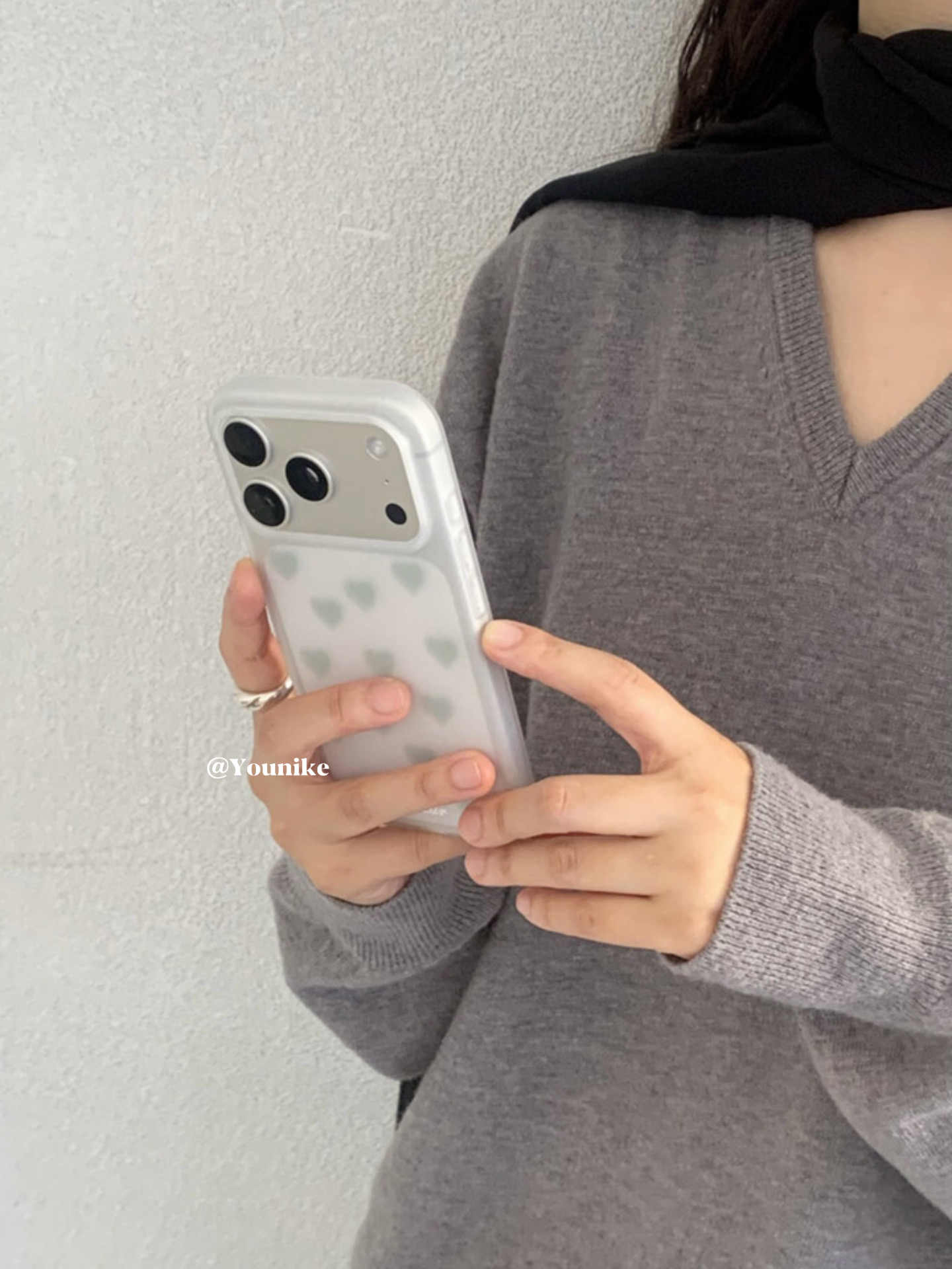 韓国風のシンプルなミストグリーン＆ブルーの「愛」をモチーフに - Phone Cases Xr Iphone のレビューと価格
