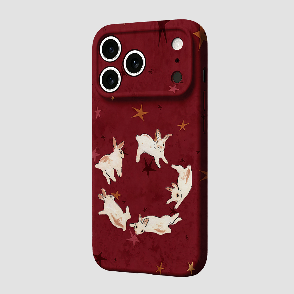 赤いウサギと星柄のプリント入りiPhoneケース（iPhon - Phone Cases Xr Iphone のレビューと価格